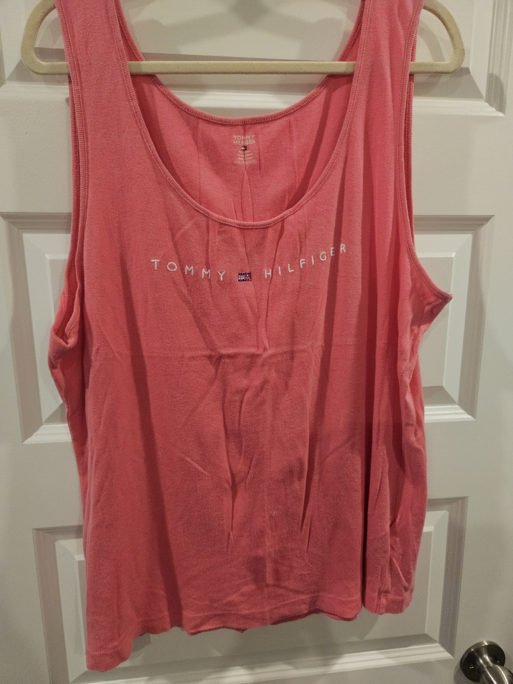 Tommy Hilfiger Coral Scoop Neck Logo Tank